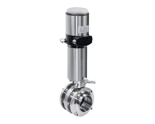 Regulation type pneumatic butterfly valve