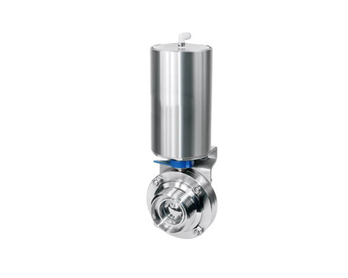 Pneumatic butterfly type ball valve