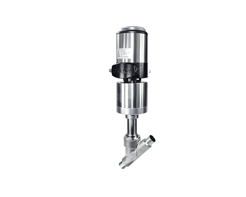 Regulating angle seat valve
